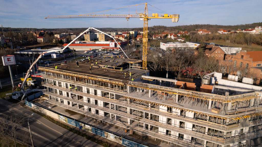 Promenada Park - widok budowy w grudniu 2024