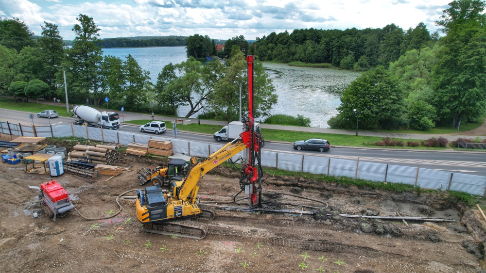 Promenada Park - plac budowy w sierpniu 2023